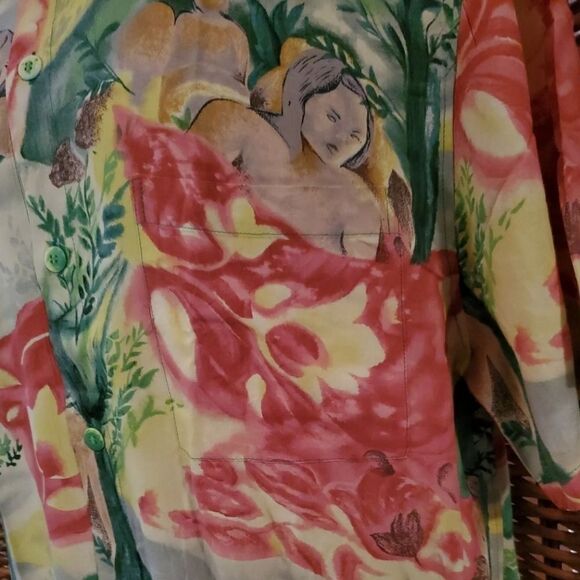 Vintage Jams World Gaughan Hawaiian Aloha Shirt L - Picture 3 of 11